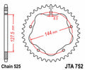 Corona JT SPROCKETS aluminio 752 - Paso 525 JT SPROCKETS JTR752.39