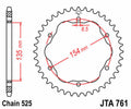 Corona JT SPROCKETS aluminio 761 - Paso 525 JT SPROCKETS JTR761.39