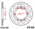 Corona JT SPROCKETS acero estándar 805 - Paso 428 JT SPROCKETS JTR805.50
