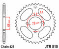 Corona JT SPROCKETS acero estándar 810 - Paso 428 JT SPROCKETS JTR810.42