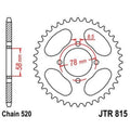 Corona JT 815 de acero con 38 dientes JT SPROCKETS JTR815.38