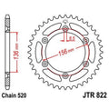 Corona JT 822 de acero con 46 dientes JT SPROCKETS JTR822.46