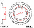 Corona JT SPROCKETS acero estándar 823 - Paso 520 JT SPROCKETS JTR823.39