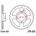 Corona JT 832 de acero con 41 dientes JT SPROCKETS JTR832.41