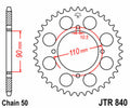 Corona JT SPROCKETS acero estándar 840 - Paso 530 JT SPROCKETS JTR840.38