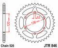 Corona JT 846 de acero con 39 dientes JT SPROCKETS JTR846.39