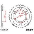 Corona JT 846 de acero con 43 dientes JT SPROCKETS JTR846.43