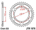 Corona JT SPROCKETS acero estándar 1876 - Paso 525 JT SPROCKETS JTR1876.43