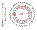 Corona JT SPROCKETS acero estándar 3 - Paso 525 JT SPROCKETS JTR3.42