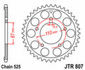 Corona JT SPROCKETS acero estándar 807 - Paso 525 JT SPROCKETS JTR807.44