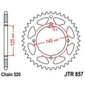 Corona JT 857 de acero con 43 dientes JT SPROCKETS JTR857.43