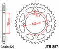 Corona JT SPROCKETS acero estándar 857 - Paso 520 JT SPROCKETS JTR857.45