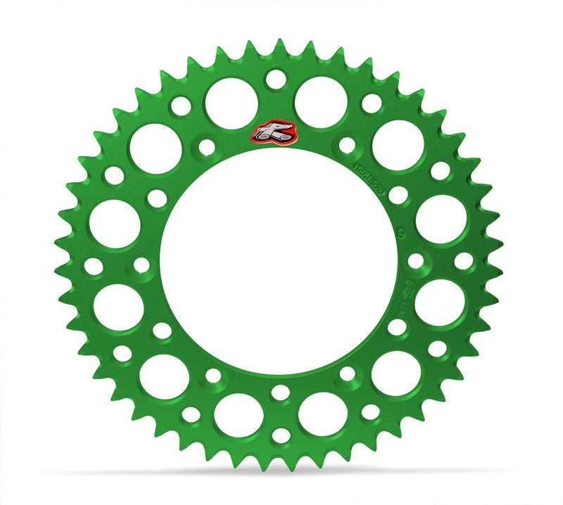 Corona RENTHAL aluminio ultraligera autolimpiable 112U - Paso 520 RENTHAL 112U-520-49GEGN