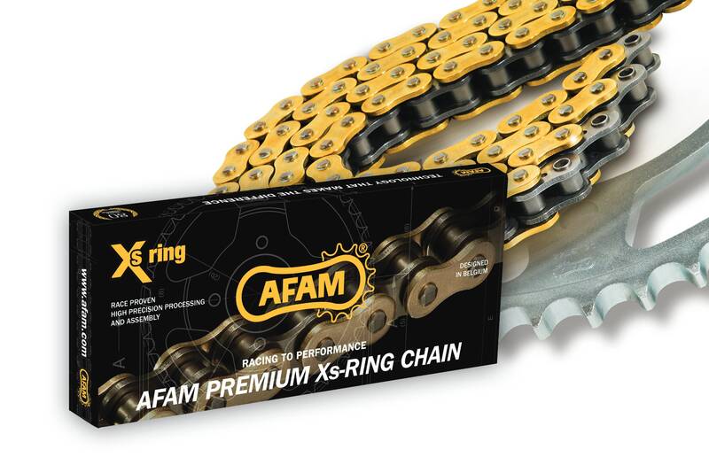 Cadena AFAM A520XSRG X-Ring - Paso 520 AFAM A520XSR-G 122L