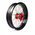 Rueda completa Haan Wheels aro negro 17-3,50 buje rojo 1 14006/3/6 HAAN WHEELS 1 14006/3/6