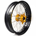Rueda completa Haan Wheels aro negro 17-3,50 buje oro 1 14006/3/2 HAAN WHEELS 1 14006/3/2