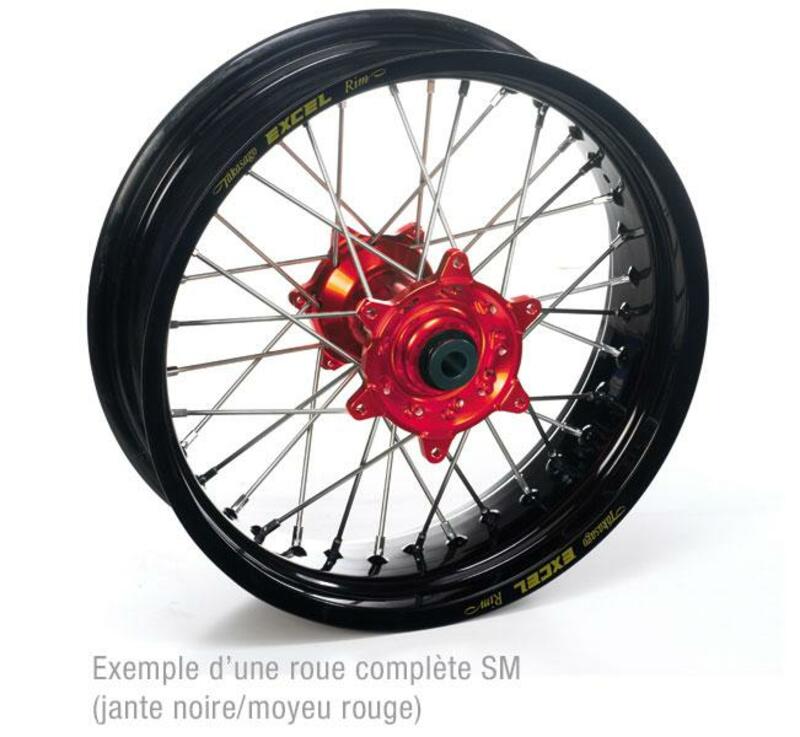 Rueda completa Haan Wheels aro negro 16,5-350 buje rojo 1 115055/3/6 HAAN WHEELS 115055/3/6