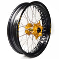 Rueda completa Haan Wheels aro negro 16,5-3,50 buje oro 1 15155/3/2 HAAN WHEELS 1 15155/3/2