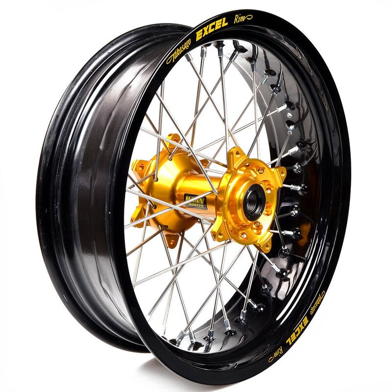 Rueda completa Haan Wheels aro negro 17-4,50 buje oro 1 16108/3/2 HAAN WHEELS 1 16108/3/2