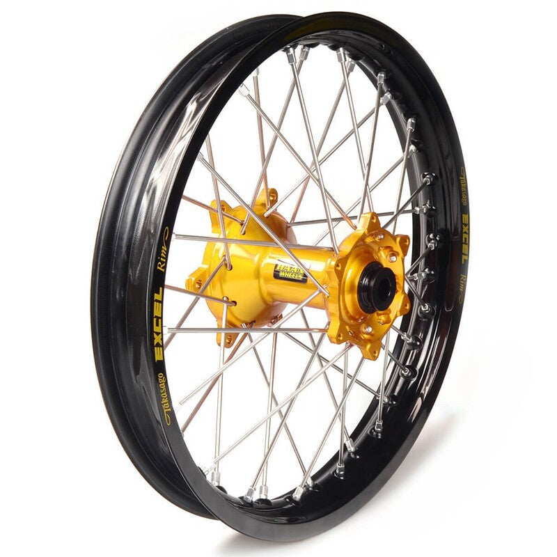 Rueda completa Haan Wheels aro negro 18-2,15 buje oro 1 16112/3/2 HAAN WHEELS 1 16112/3/2