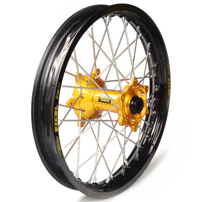 Rueda completa Haan Wheels aro negro 18-215 buje oro 1 16412/3/2 HAAN WHEELS 1 16412/3/2