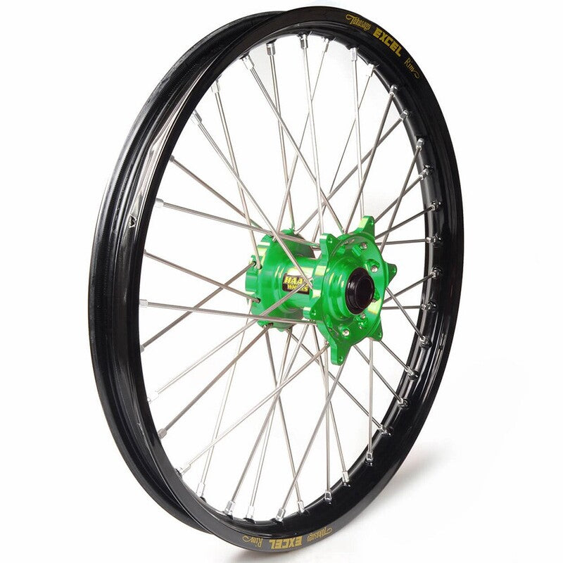 Rueda completa Haan Wheels aro negro 17-1,40 buje verde 1 21004/3/7 HAAN WHEELS 1 21004/3/7