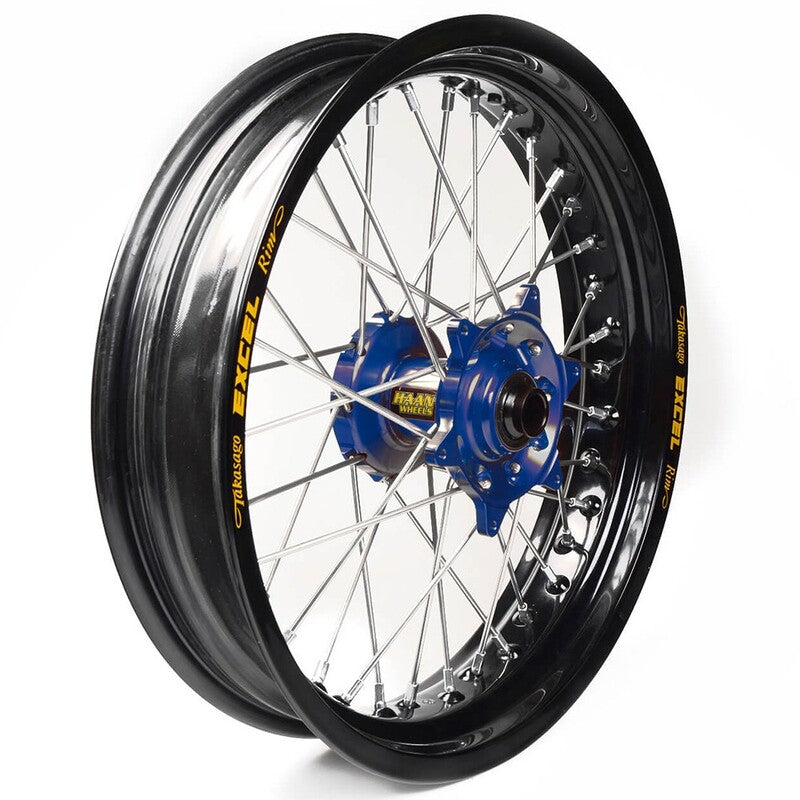 Rueda completa Haan Wheels aro negro 16-3,50 buje azul 1 25050/3/5 HAAN WHEELS 1 25050/3/5