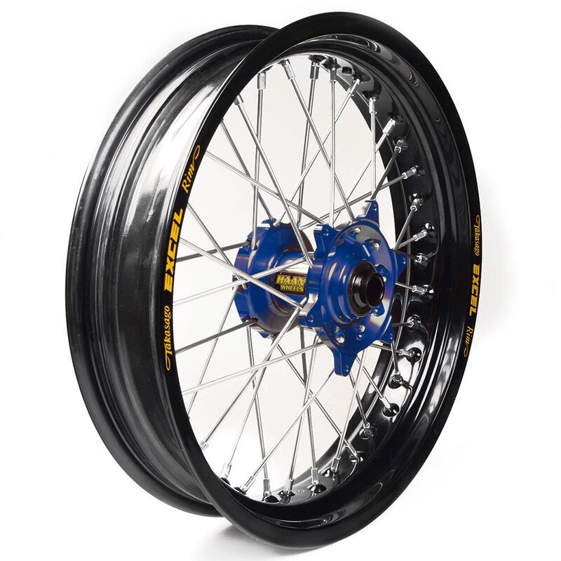 Rueda completa Haan Wheels aro negro 16-3,50 buje azul 1 25150/3/5 HAAN WHEELS 1 25150/3/5