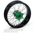 Rueda completa Haan Wheels aro negro 17-4,25 buje verde 1 26007/3/7 HAAN WHEELS 126007/3/7