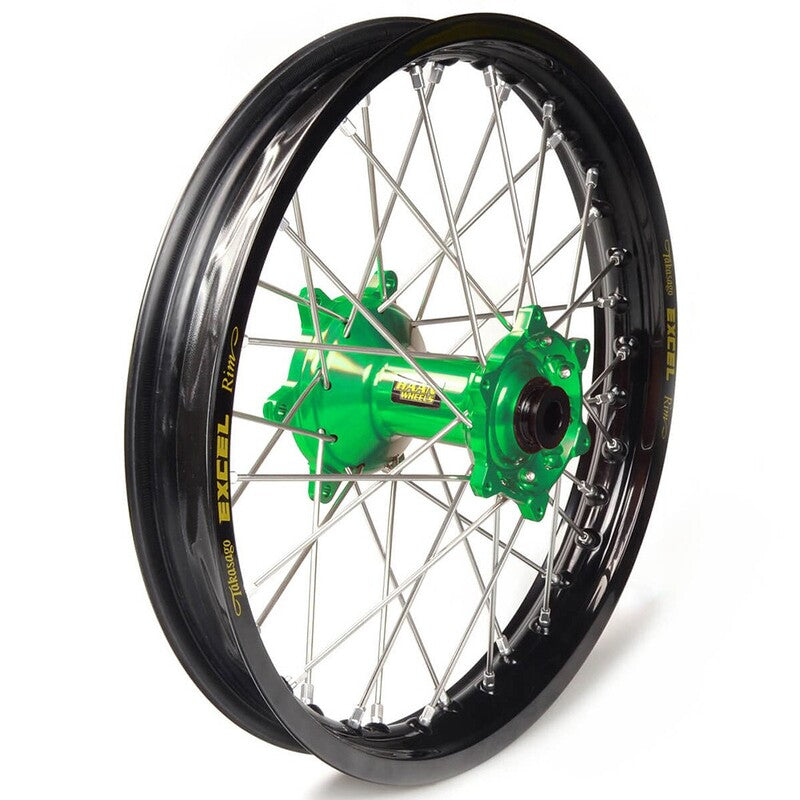 Rueda completa Haan Wheels aro negro 18-2,50 buje verde 1 26013/3/7 HAAN WHEELS 1 26013/3/7