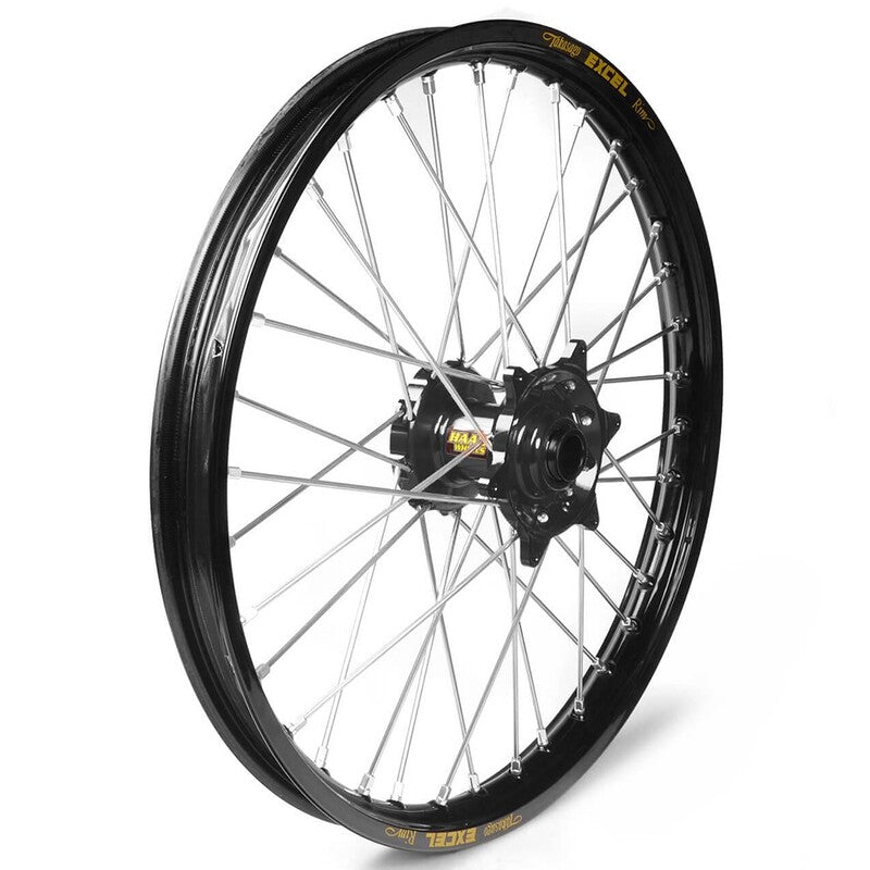 Rueda completa Haan Wheels aro negro 19-1,40 buje negro 1 33014/3/3 HAAN WHEELS 1 33014/3/3