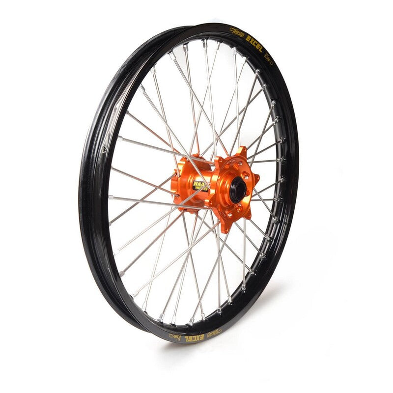 Rueda completa Haan Wheels aro negro 17-2,50 buje naranja 1 33049/3/10 HAAN WHEELS 1 33049/3/10