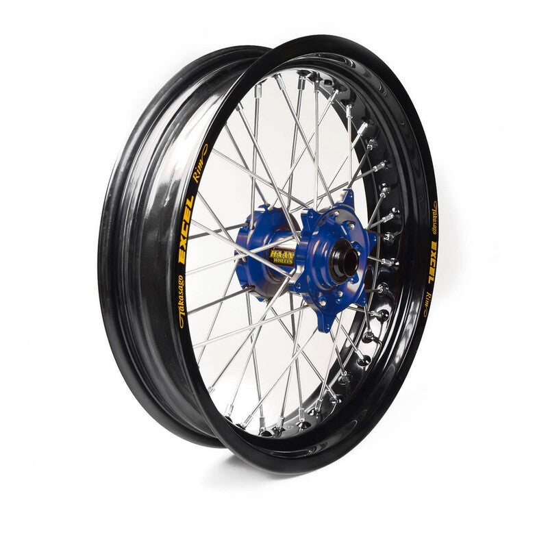 Rueda completa Haan Wheels aro negro 17-3,50 buje azul 1 35306/3/5 HAAN WHEELS 1 35306/3/5