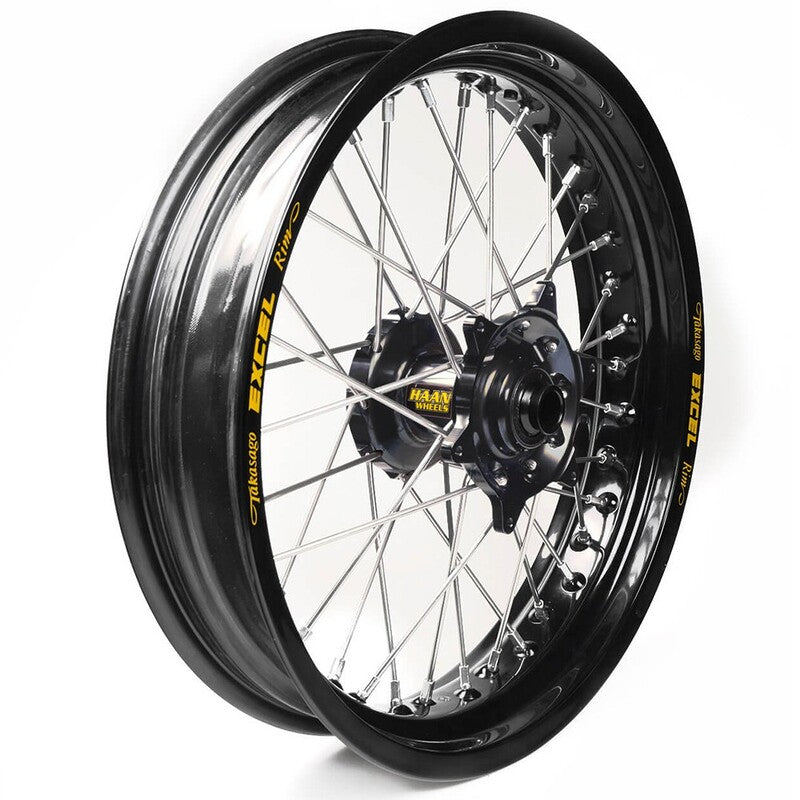 Rueda completa Haan Wheels aro negro 17-3,50 buje negro 1 35306/3/3 HAAN WHEELS 1 35306/3/3