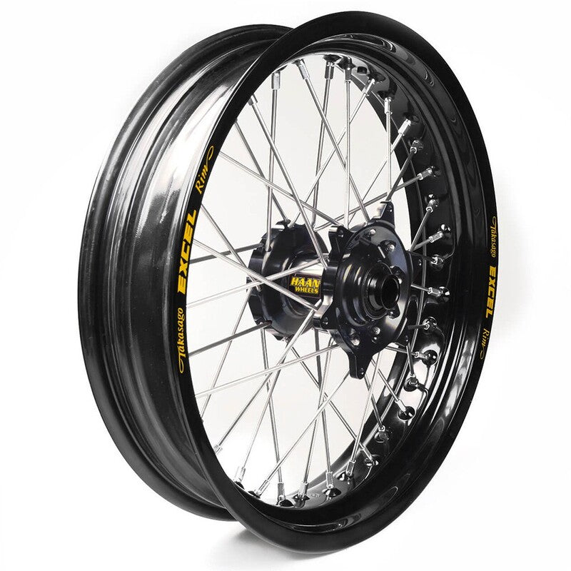 Rueda completa Haan Wheels aro negro 16,5-3,50 buje negro 1 35355/3/3 HAAN WHEELS 1 35355/3/3