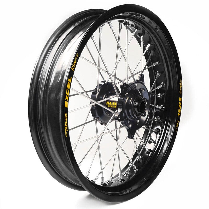 Rueda completa Haan Wheels aro negro 17-3,50 buje negro 1 35506/3/3 HAAN WHEELS 1 35506/3/3