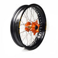 Rueda completa Haan Wheels aro negro 16-3,50 buje naranja 1 35550/3/10 HAAN WHEELS 1 35550/3/10