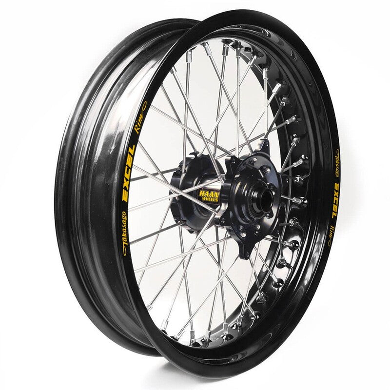 Rueda completa Haan Wheels aro negro 16,5-3,50 buje negro 1 35555/3/3 HAAN WHEELS 1 35555/3/3
