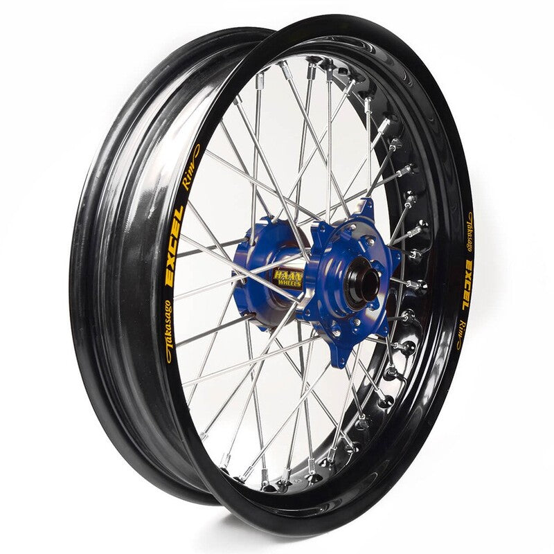Rueda completa Haan Wheels aro negro 17-3,50 buje azul 1 45006/3/5 HAAN WHEELS 1 45006/3/5