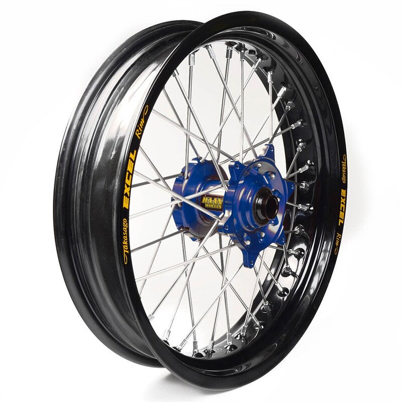 Rueda completa Haan Wheels aro negro 16,5-3,50 buje azul 1 45155/3/5 HAAN WHEELS 1 45155/3/5