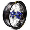 Rueda completa Haan Wheels aro negro 17-4,50 buje azul 1 46008/3/5 HAAN WHEELS 1 46008/3/5