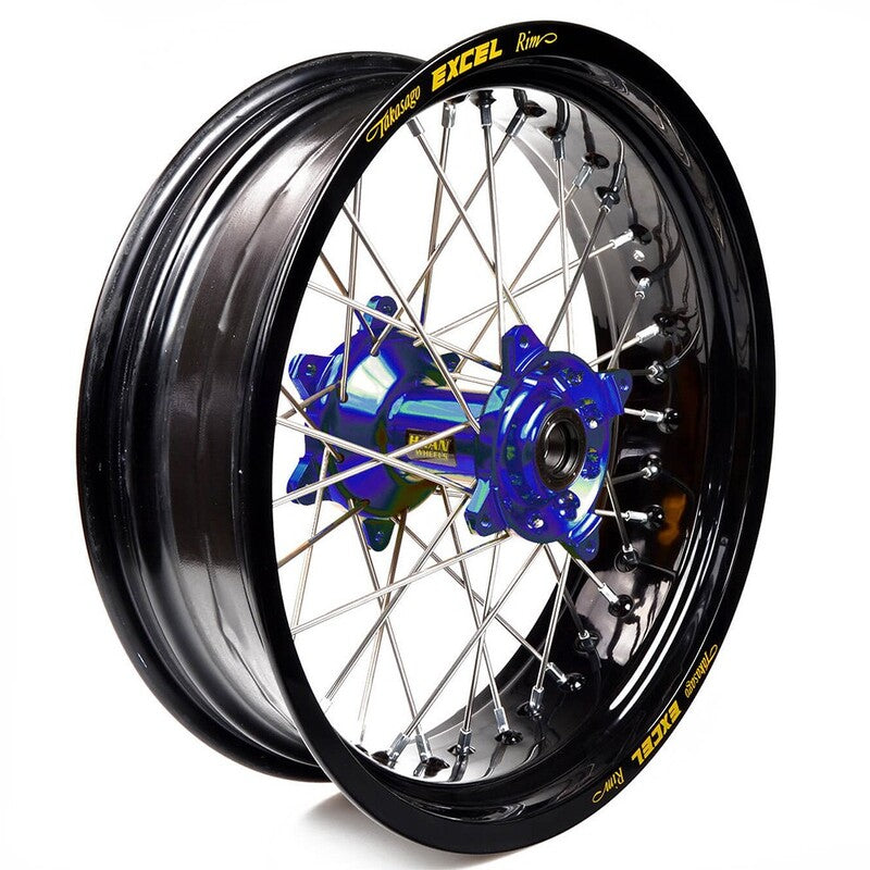 Rueda completa Haan Wheels aro negro 17-4,50 buje azul 1 46008/3/5 HAAN WHEELS 1 46008/3/5