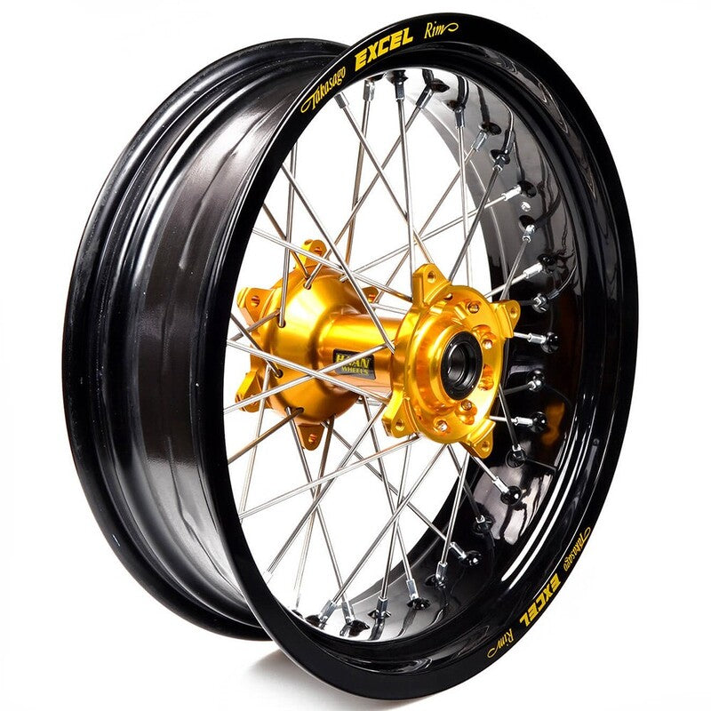 Rueda completa Haan Wheels aro negro 17-5,50 buje oro 1 46110/3/2 HAAN WHEELS 1 46110/3/2