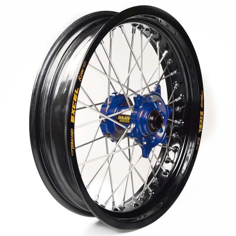 Rueda completa Haan Wheels aro negro 17-3,50 buje azul 1 54006/3/5 HAAN WHEELS 1 54006/3/5