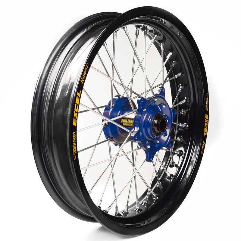 Rueda completa Haan Wheels aro negro 16-3,50 buje azul 1 55050/3/5 HAAN WHEELS 1 55050/3/5