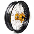 Rueda completa Haan Wheels aro negro 16,5-3,50 buje oro 1 55155/3/2 HAAN WHEELS 1 55155/3/2