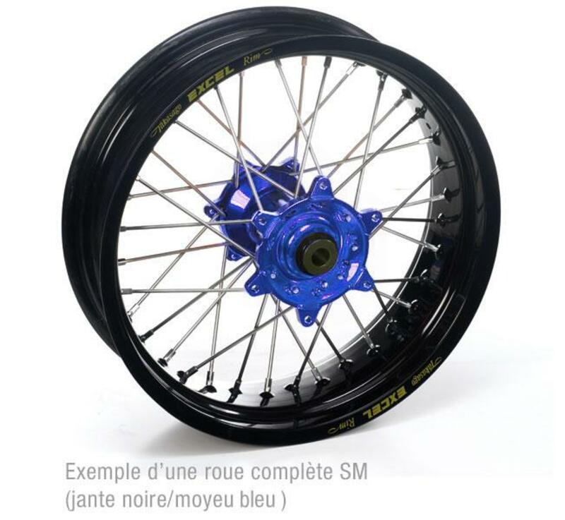Rueda completa Haan Wheels aro negro 17-4,25 buje azul 1 56207/3/5 HAAN WHEELS 156207/3/5