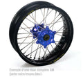 Rueda completa Haan Wheels aro negro 17-5,50 buje azul 1 56210/3/5 HAAN WHEELS 156210/3/5