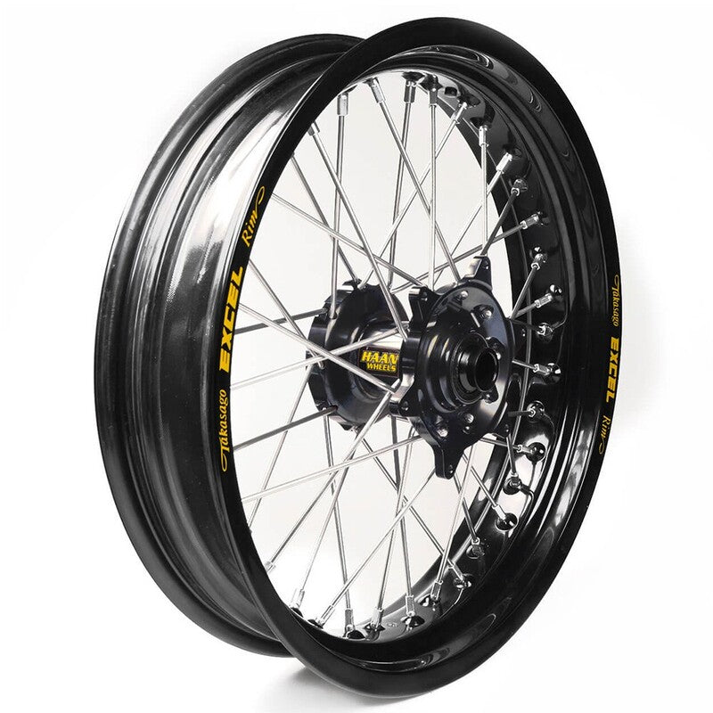 Rueda completa Haan Wheels aro negro 17-3,50 buje negro 1 65106/3/3 HAAN WHEELS 1 65106/3/3