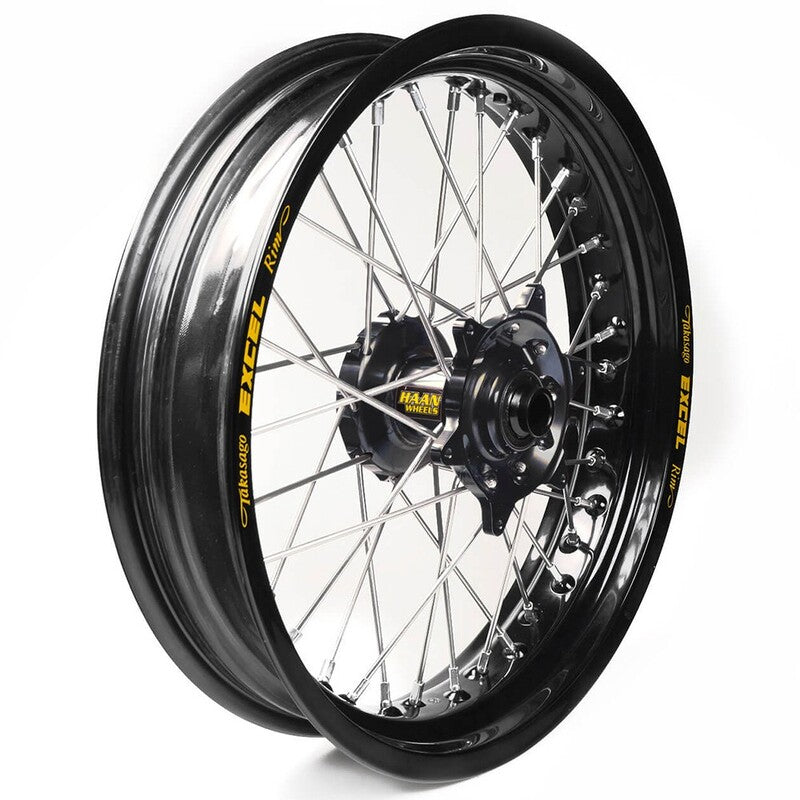 Rueda completa Haan Wheels aro negro 17-3,50 buje negro 1 65206/3/3 HAAN WHEELS 1 65206/3/3